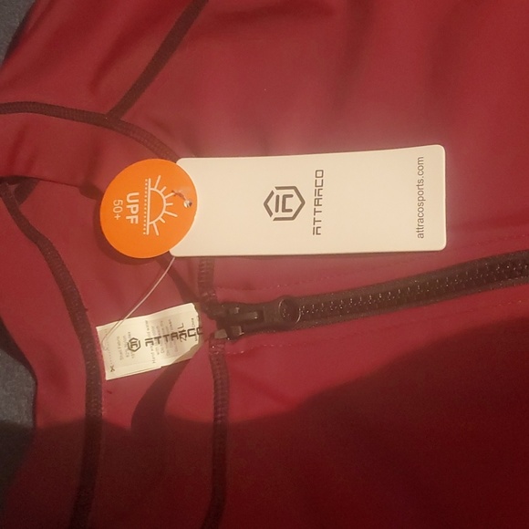 NWT Attarco Zipup Rash Guard UPF50 Swom Top 2XL - Picture 4 of 4